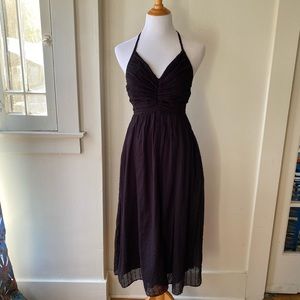 Free People Black Strappy midi sundress